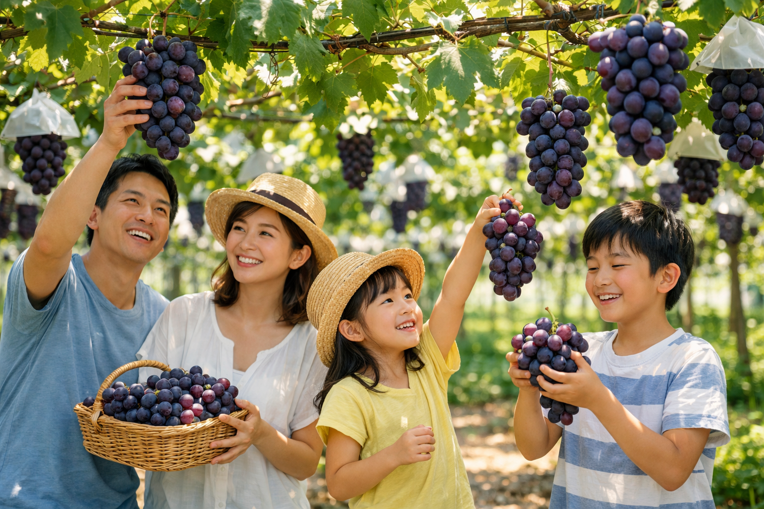 姫路周辺で楽しむぶどう狩りのイメージ