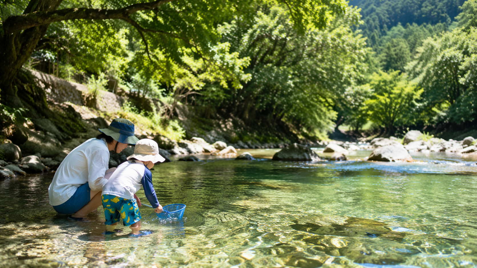 姫路の川遊びでまず知っておきたい魅力と基本ポイントを表す清流の風景