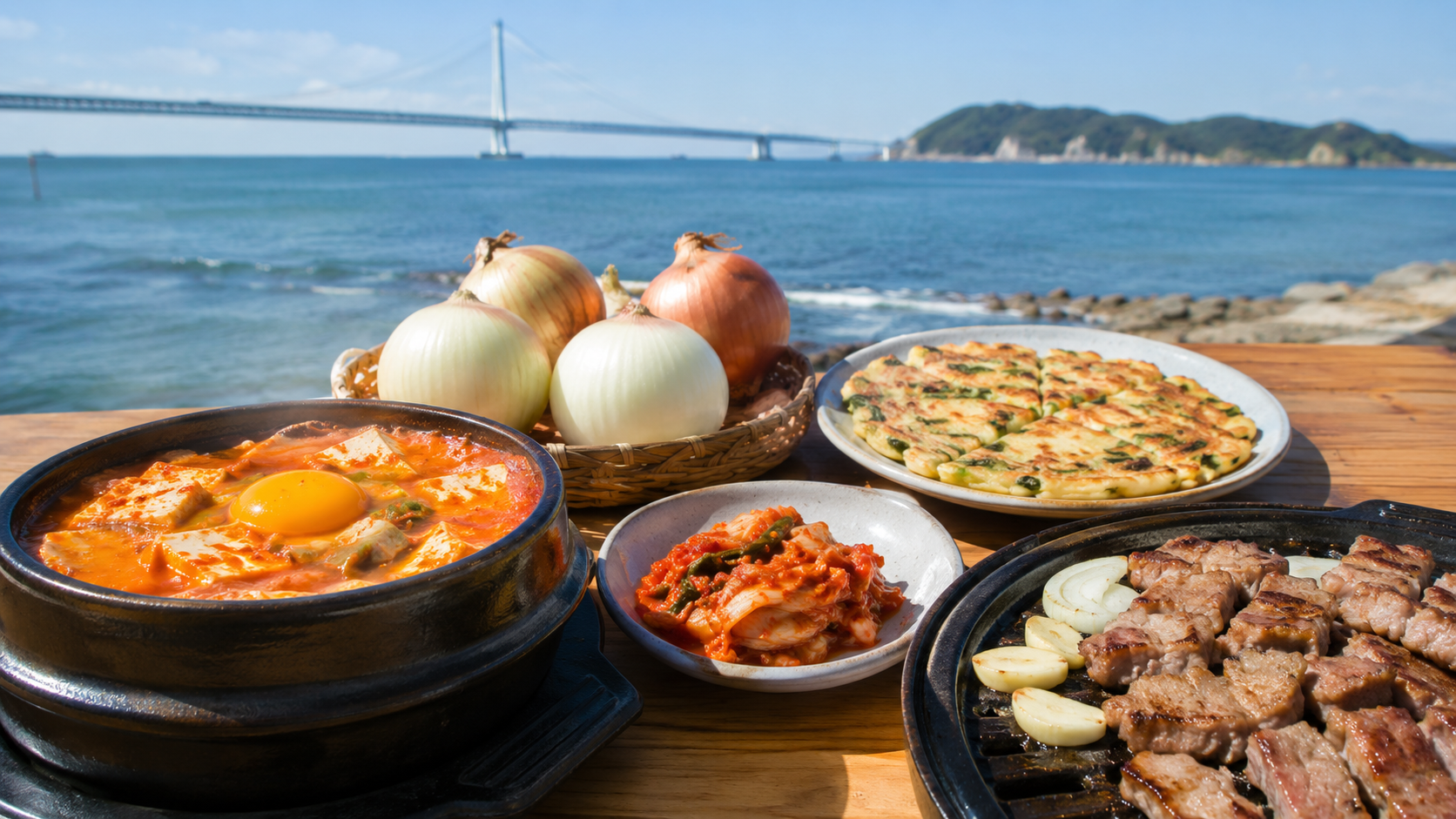 淡路島の韓国料理を楽しむ観光グルメのイメージ